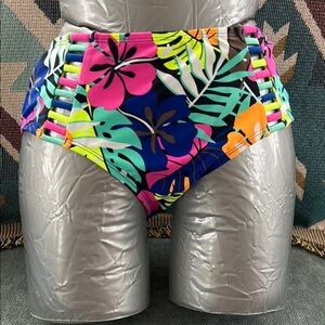 Tropical Floral Bikini Bottom